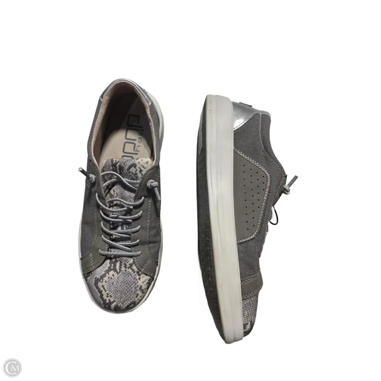 Shoes Flats By Hey Dude In Snakeskin Print, Size: 9