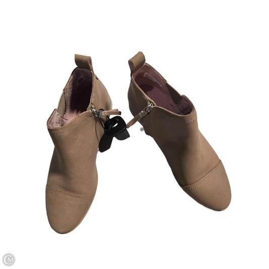 Boots Ankle Heels By Toms In Tan, Size: 9