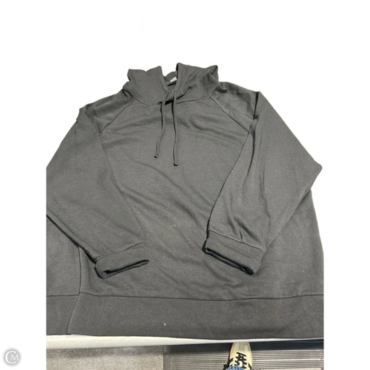 Sweatshirt Hoodie By Eddie Bauer In Black, Size: Xxl