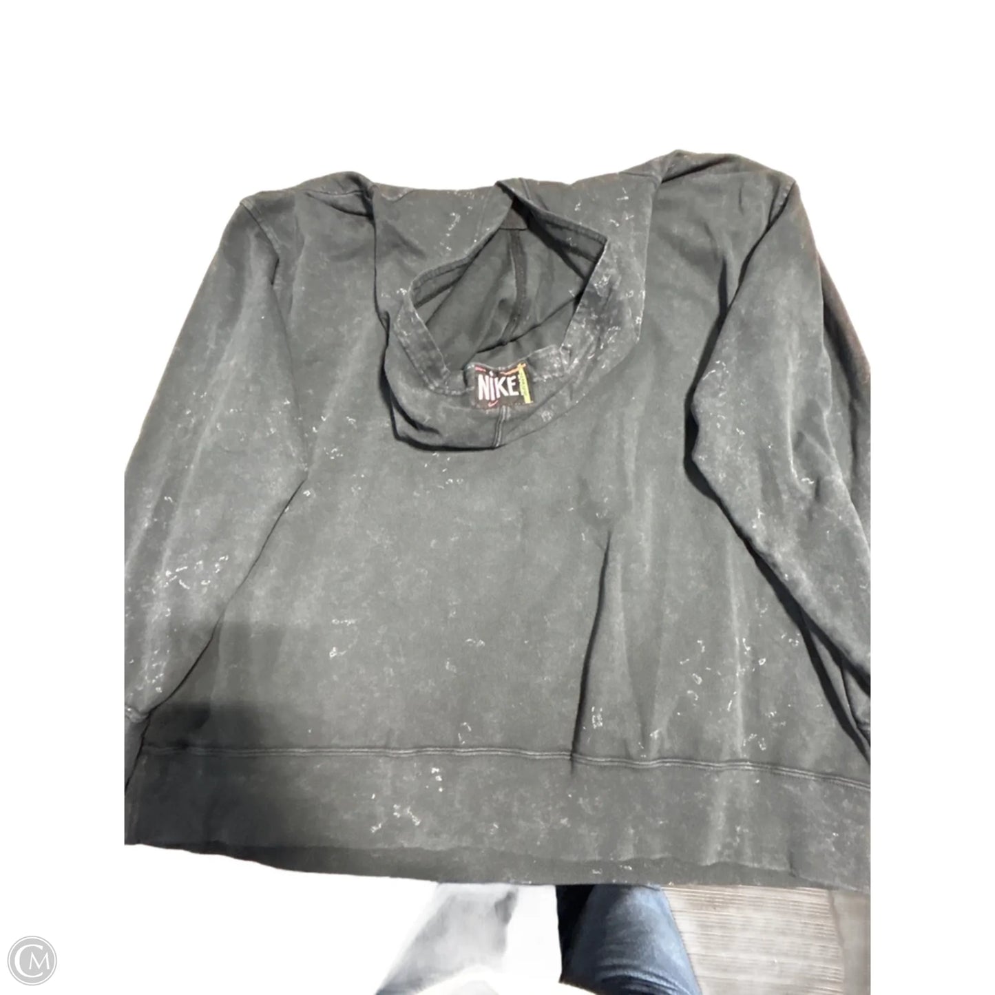 Sweatshirt Hoodie By Nike In Grey, Size: 1x