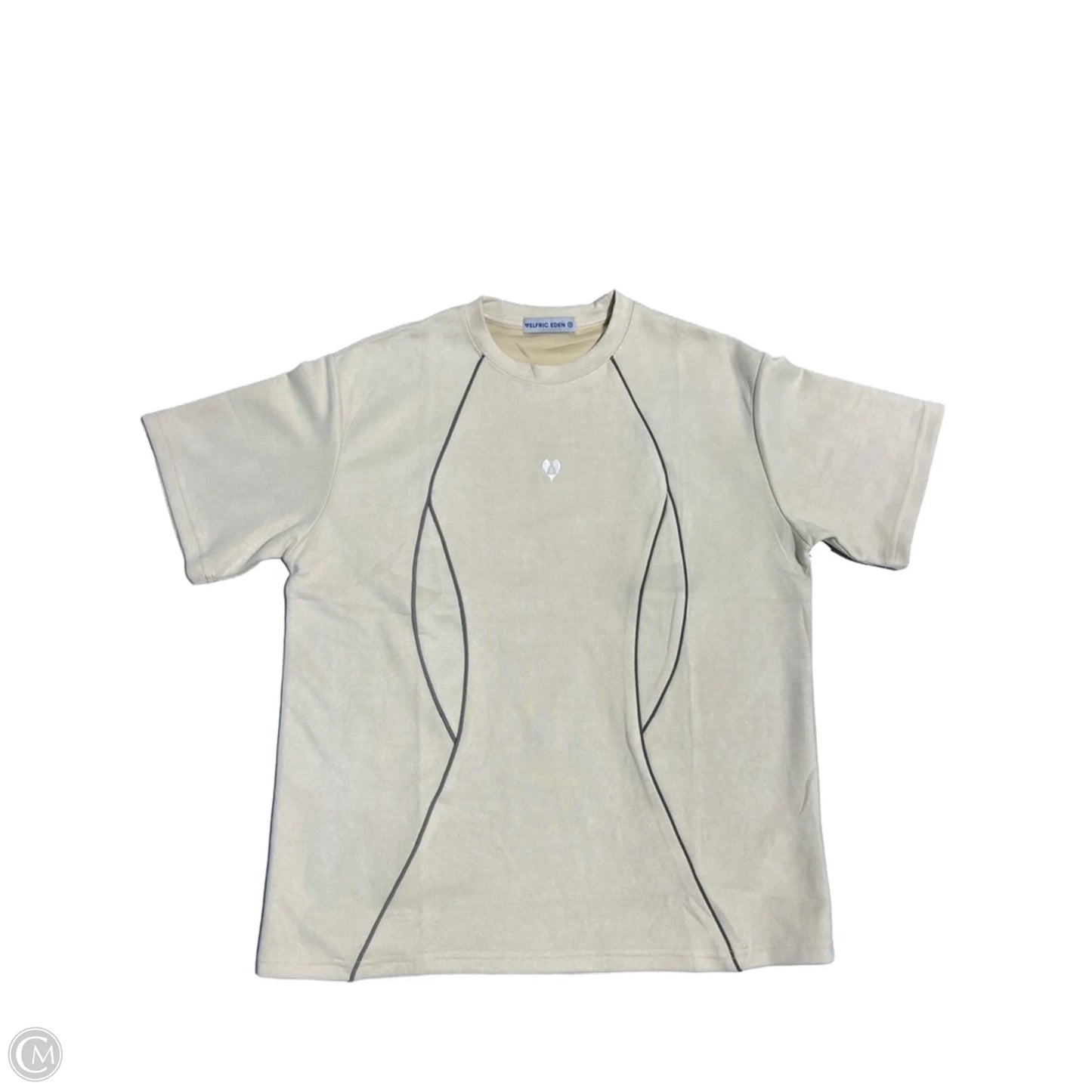 Top Short Sleeve By Cmc In Cream, Size: Xs
