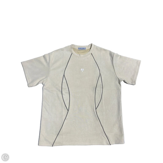 Top Short Sleeve By Cmc In Cream, Size: Xs