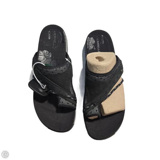 Sandals Flats By Merrell In Black, Size: 11