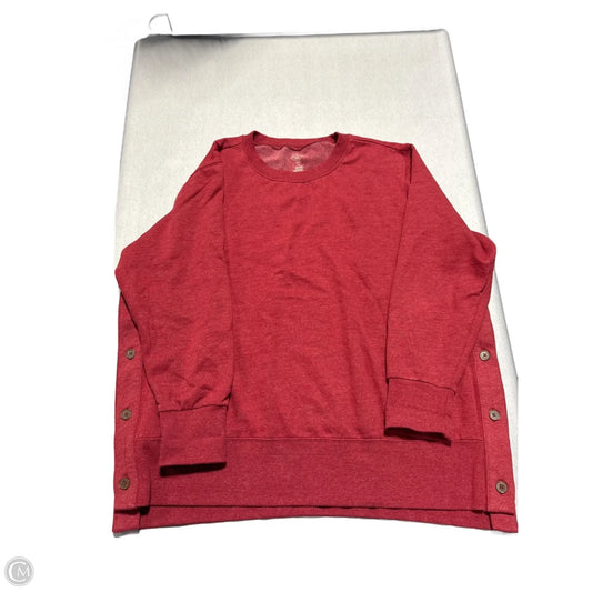 Top Long Sleeve By St Johns Bay In Red, Size: 2x