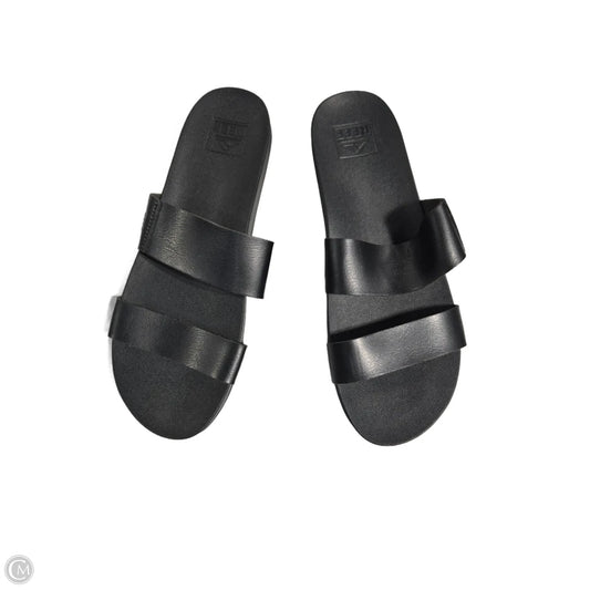 Sandals Flats By Reef In Black, Size: 11
