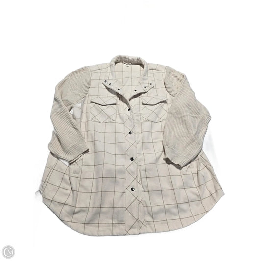 Jacket Fleece By Maurices In Tan, Size: 3x