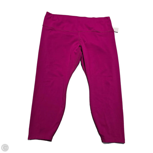 Athletic Leggings Capris By Nike In Pink, Size: 3x
