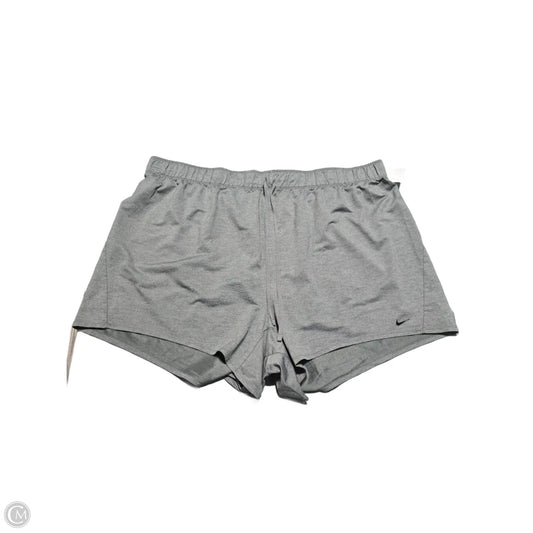Athletic Shorts By Nike In Grey, Size: 3x
