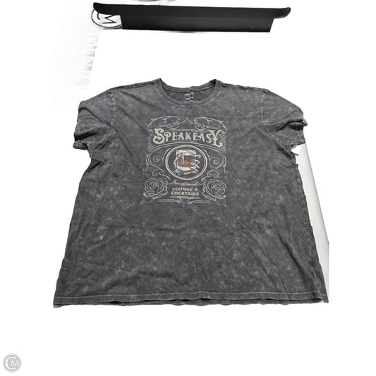 Top Short Sleeve Basic By Torrid In Grey, Size: 2x