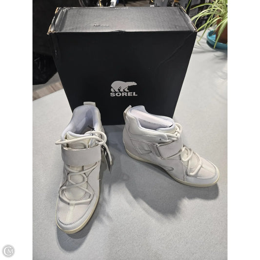 Boots Ankle Heels By Sorel In White, Size: 8.5