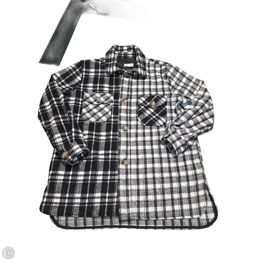 Jacket Fleece By West Bound In Plaid Pattern, Size: M