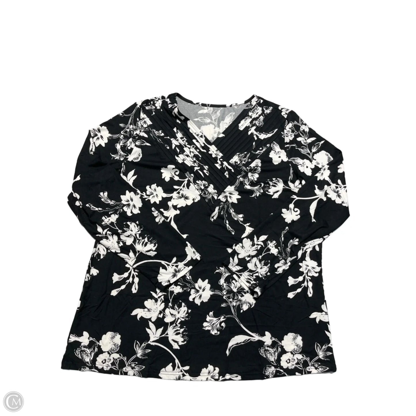 Top Long Sleeve By Cmc In Black, Size: 3x