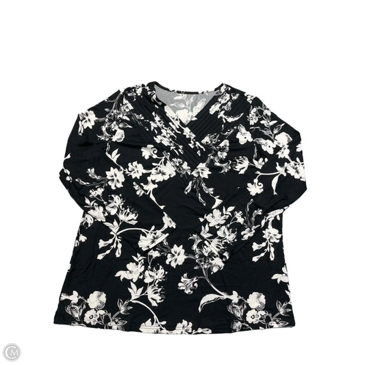 Top Long Sleeve By Cmc In Black, Size: 3x
