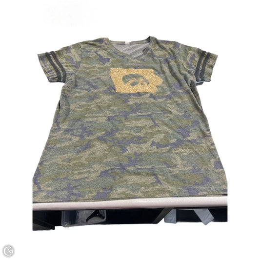 Top Short Sleeve Basic By Cmc In Camouflage Print, Size: L