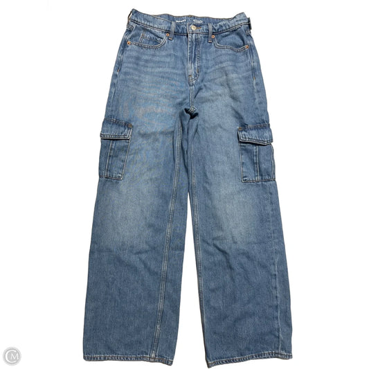 Jeans Wide Leg By Old Navy In Blue Denim, Size: 4