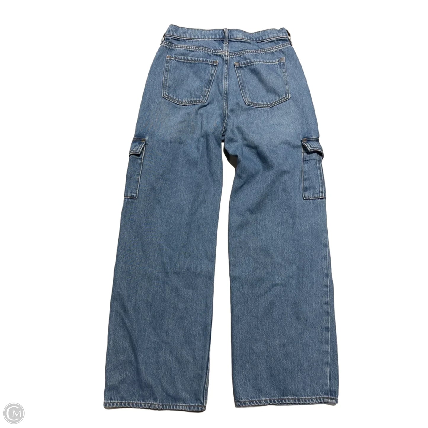 Jeans Wide Leg By Old Navy In Blue Denim, Size: 4