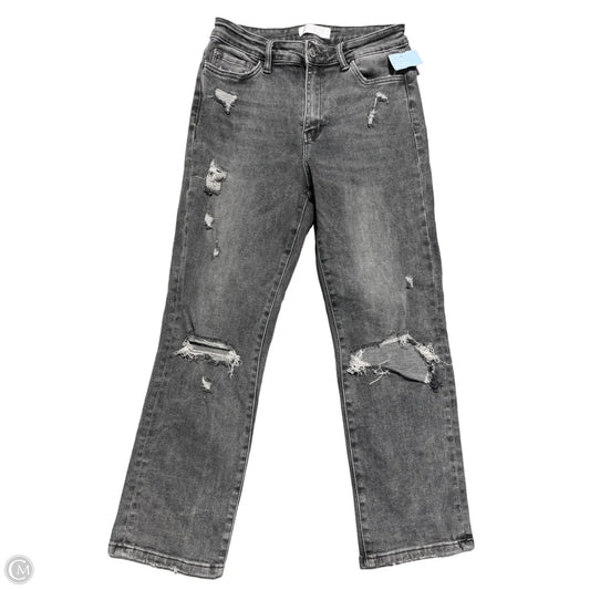 Jeans Straight By Vervet In Grey, Size: 6