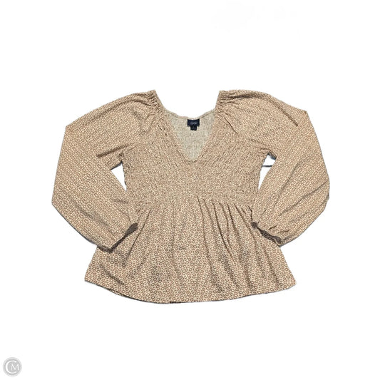 Top Long Sleeve By Daytrip In Animal Print, Size: L