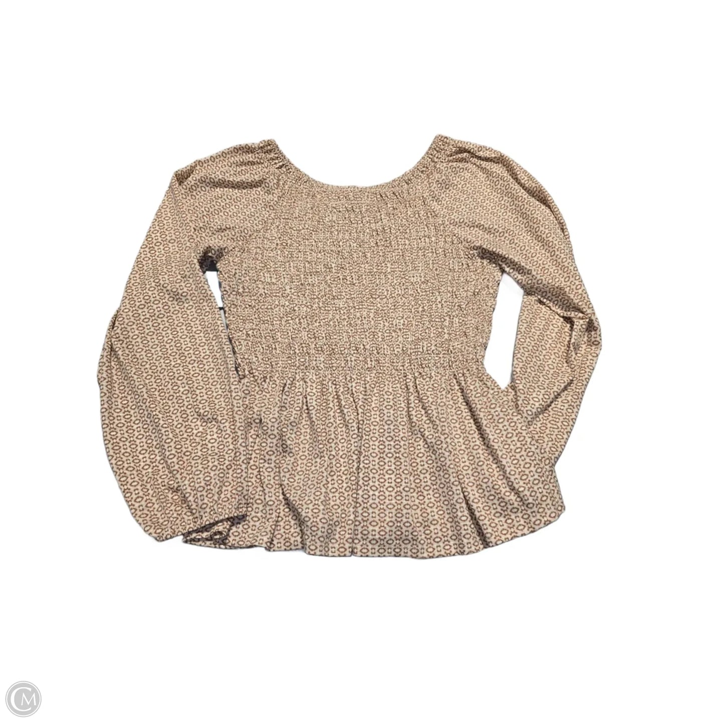 Top Long Sleeve By Daytrip In Animal Print, Size: L
