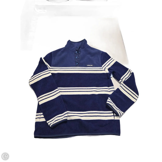 Top Long Sleeve By Lands End In Striped Pattern, Size: S