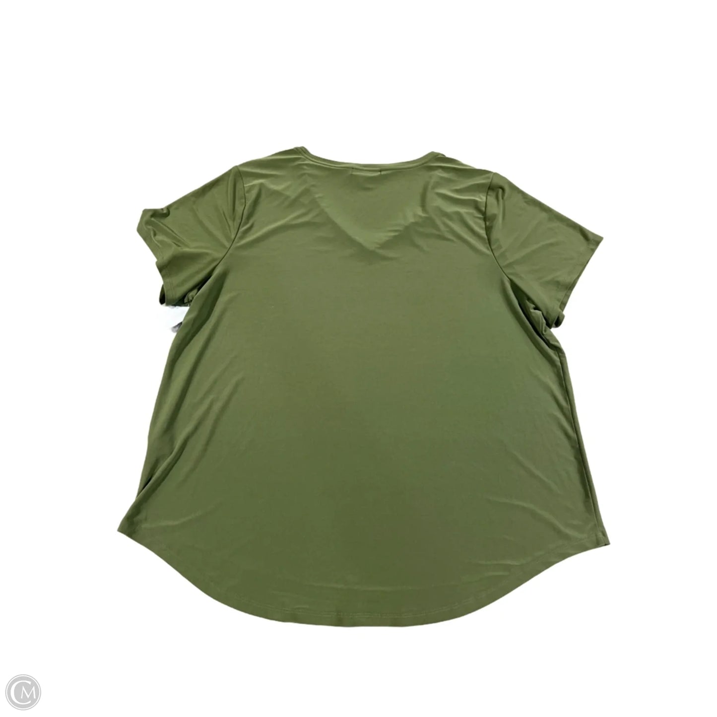 Top Short Sleeve Basic By Cmc In Green, Size: 2x
