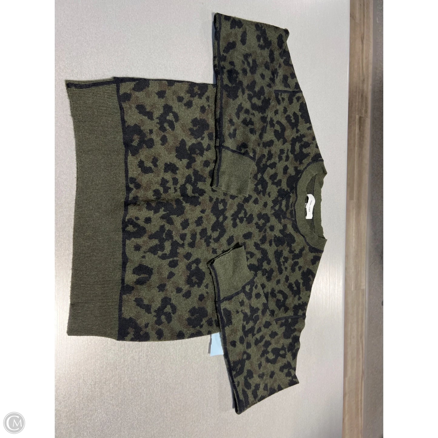 Sweater By John + Jenn In Camouflage Print, Size: S
