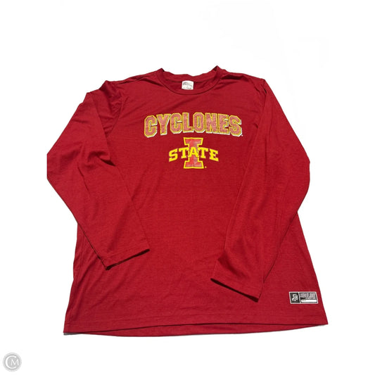 Top Long Sleeve By Cmc In Red, Size: Xl