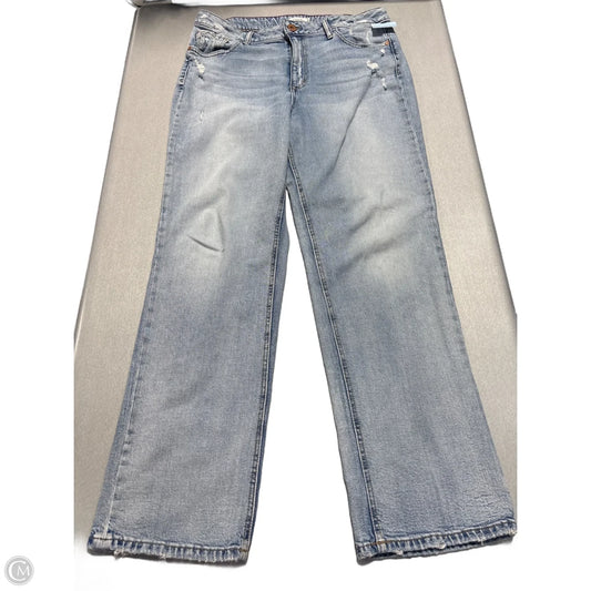 Jeans Straight By Edgely In Blue Denim, Size: 16