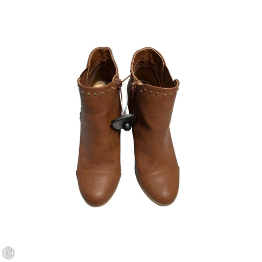 Boots Ankle Heels By Lc Lauren Conrad In Brown, Size: 7