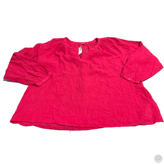 Top Long Sleeve By Old Navy In Pink, Size: L