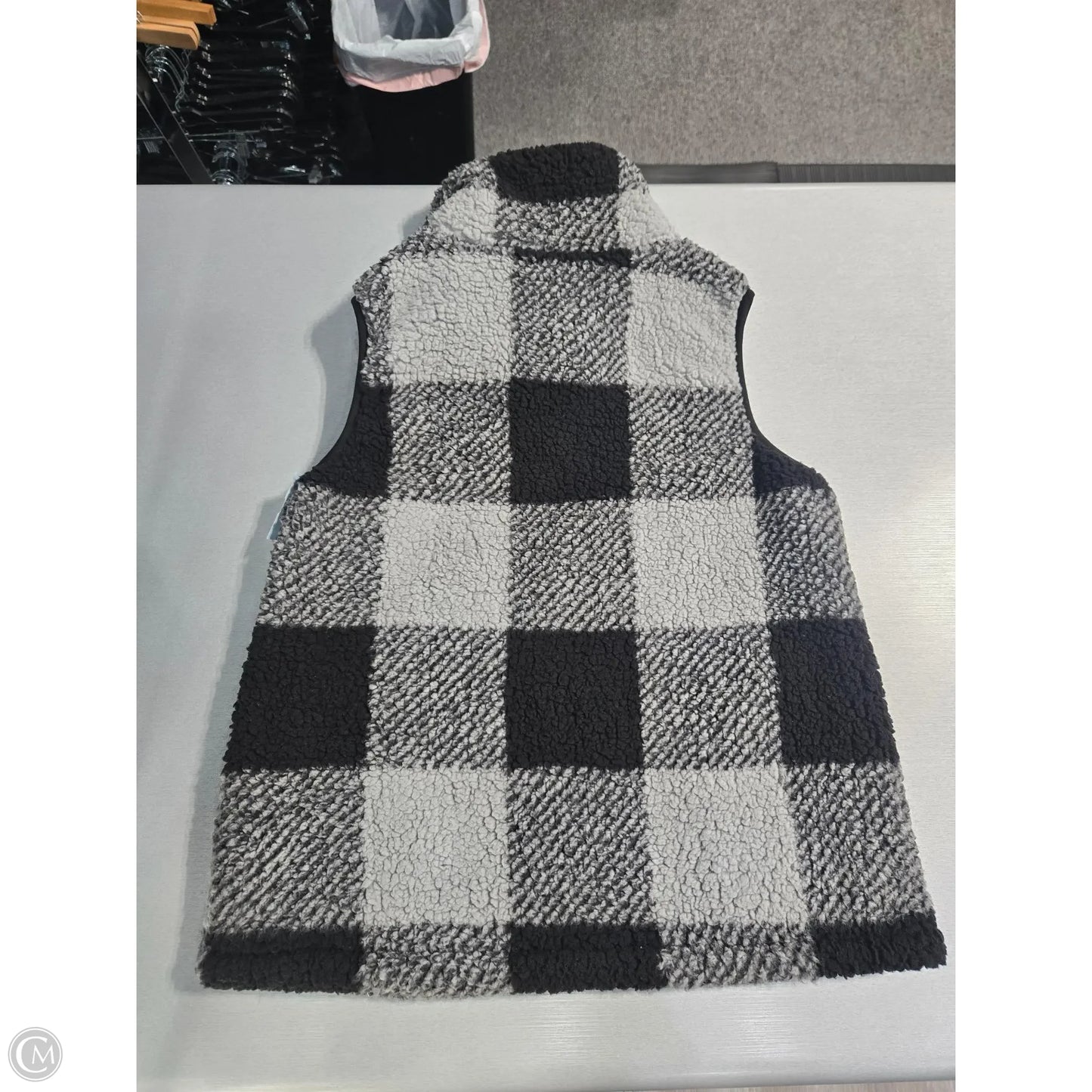 Vest Fleece By Cmc In Plaid Pattern, Size: S