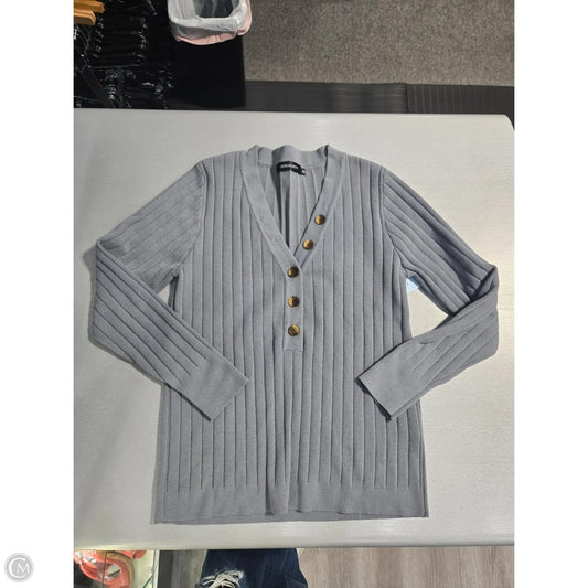 Top Long Sleeve By Cmc In Blue, Size: M