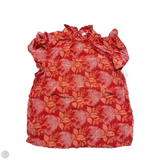 Top Short Sleeve By Elan In Pink, Size: S