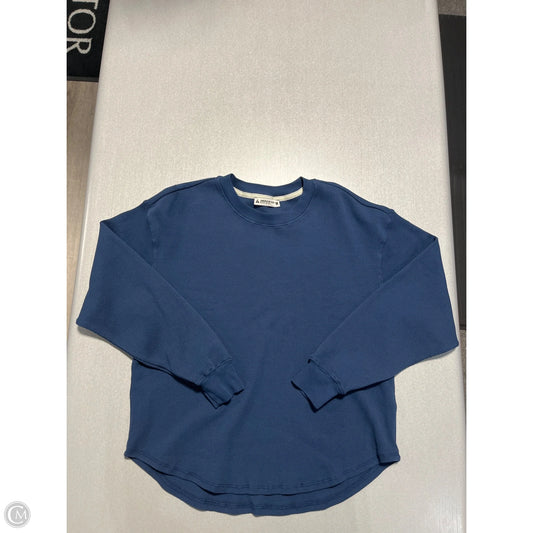 Top Long Sleeve By Cmc In Blue, Size: M