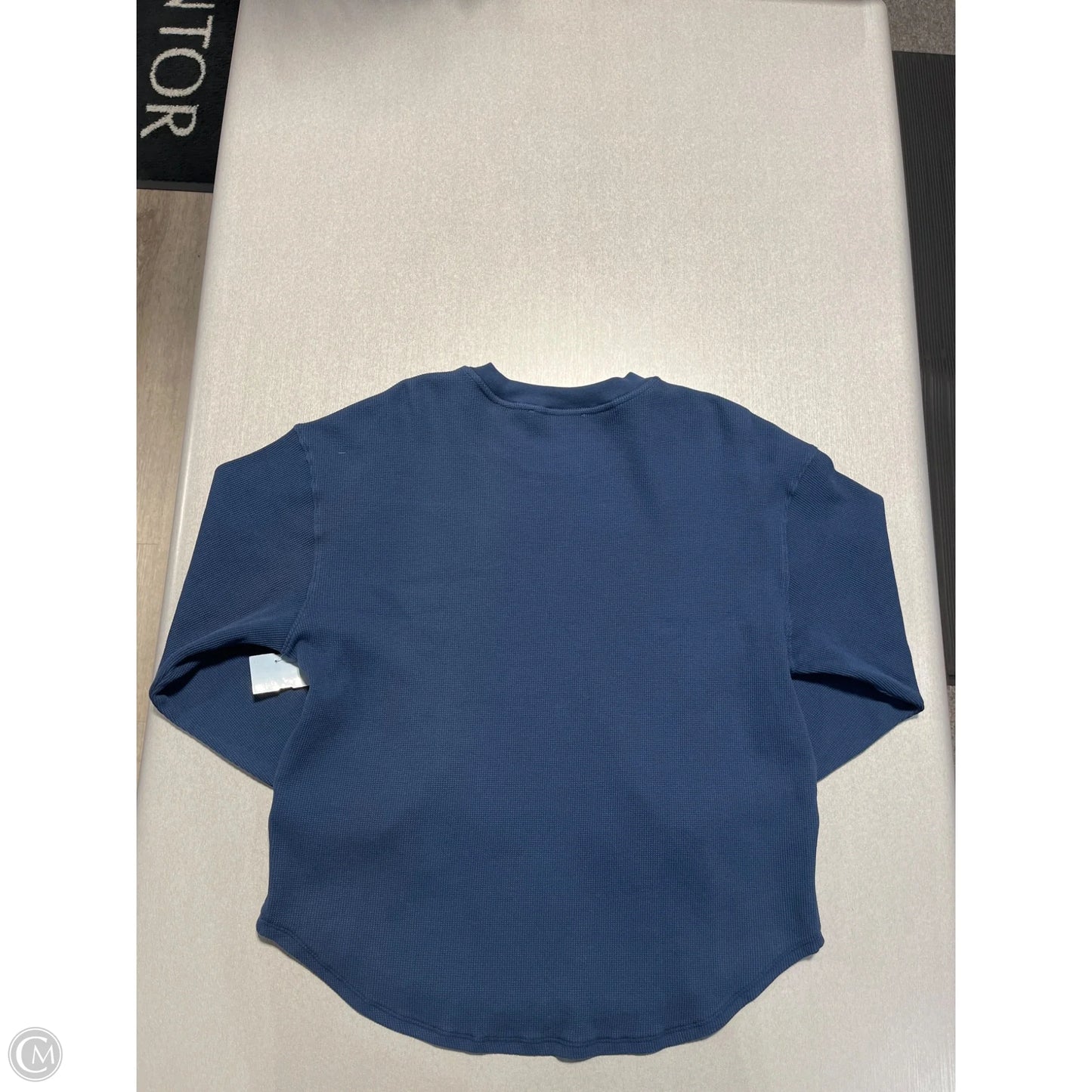 Top Long Sleeve By Cmc In Blue, Size: M