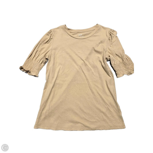 Top Short Sleeve By Gap In Tan, Size: S