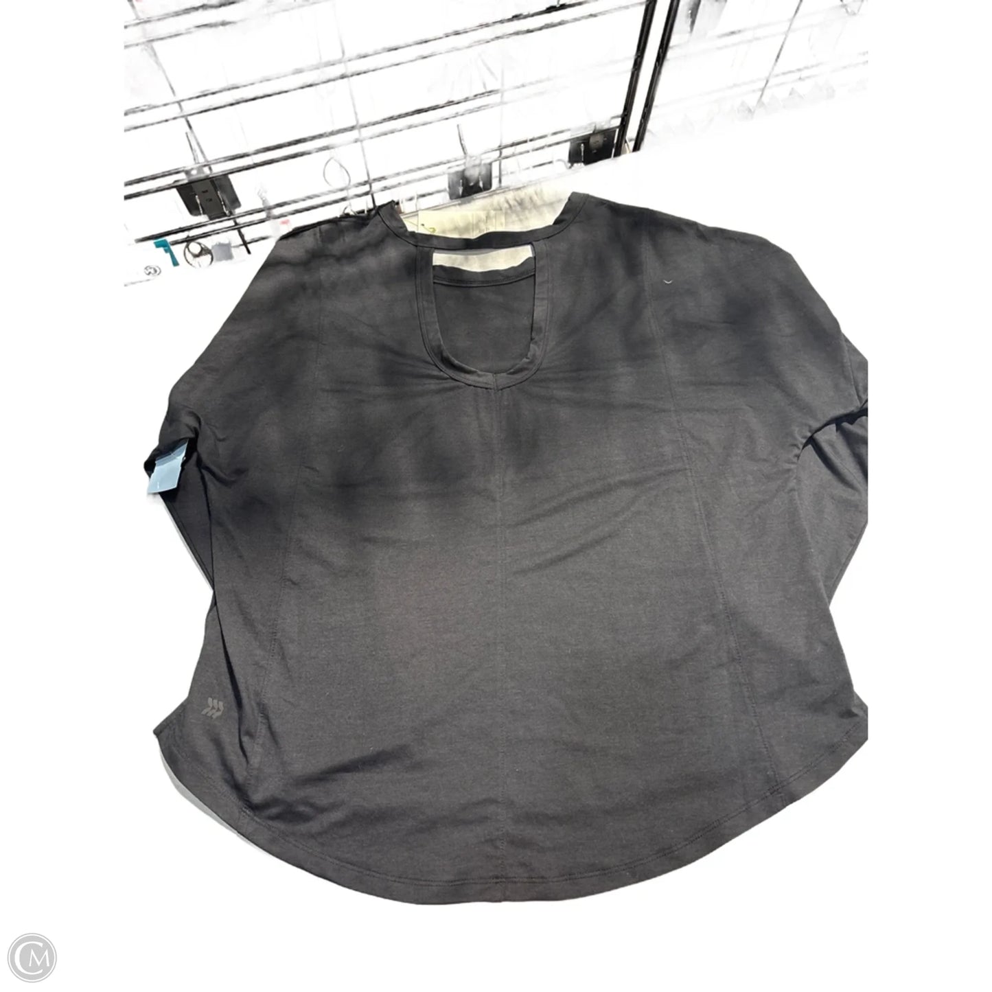 Athletic Top Long Sleeve Collar By All In Motion In Black, Size: Xl