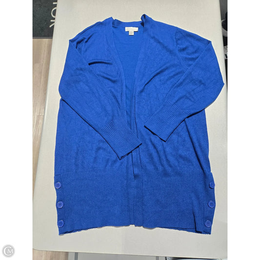Cardigan By Christopher And Banks In Blue, Size: Xl