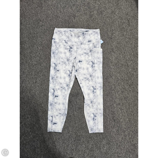 Athletic Leggings By Yogalicious In Grey, Size: 1x