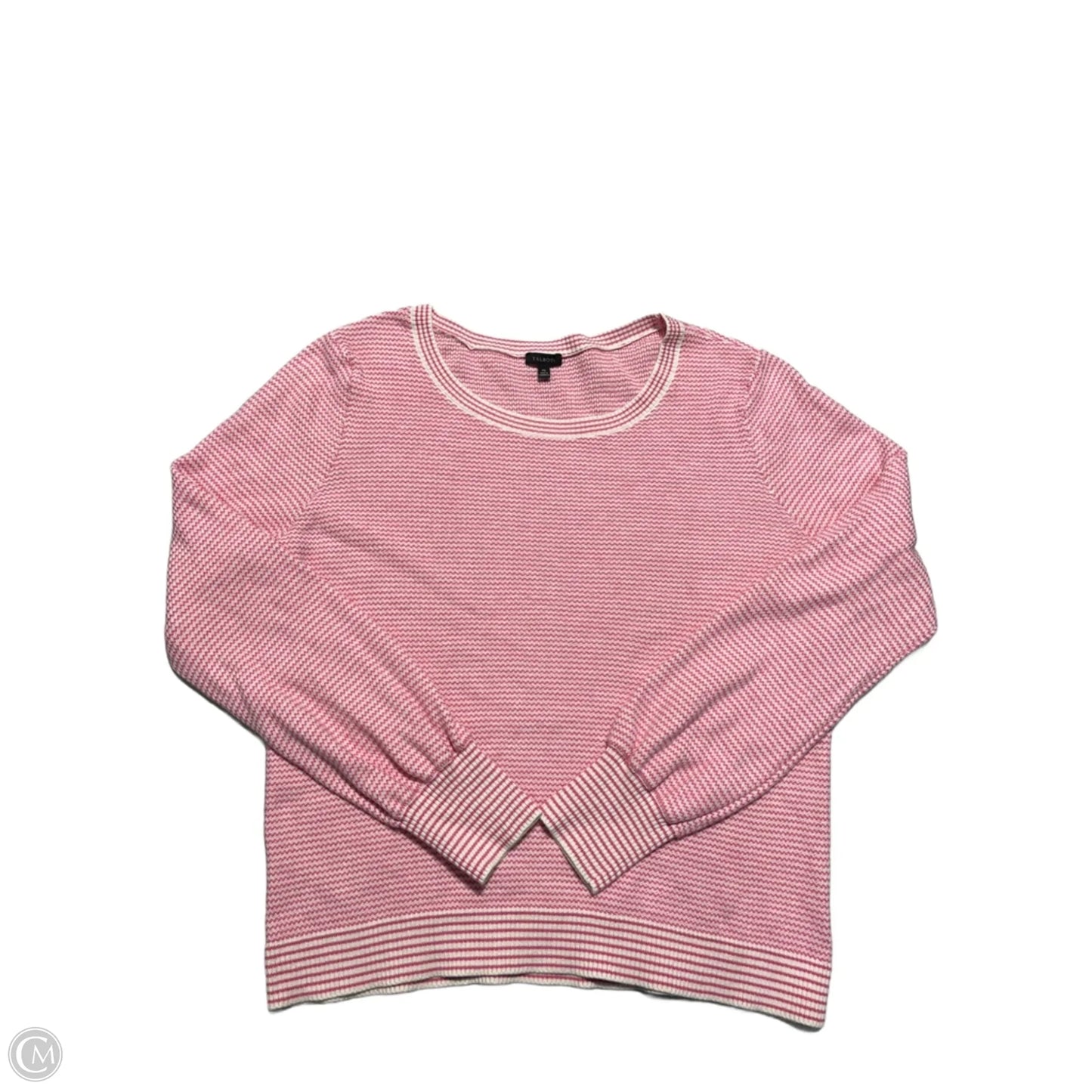 Top Long Sleeve By Talbots In Pink, Size: Xl