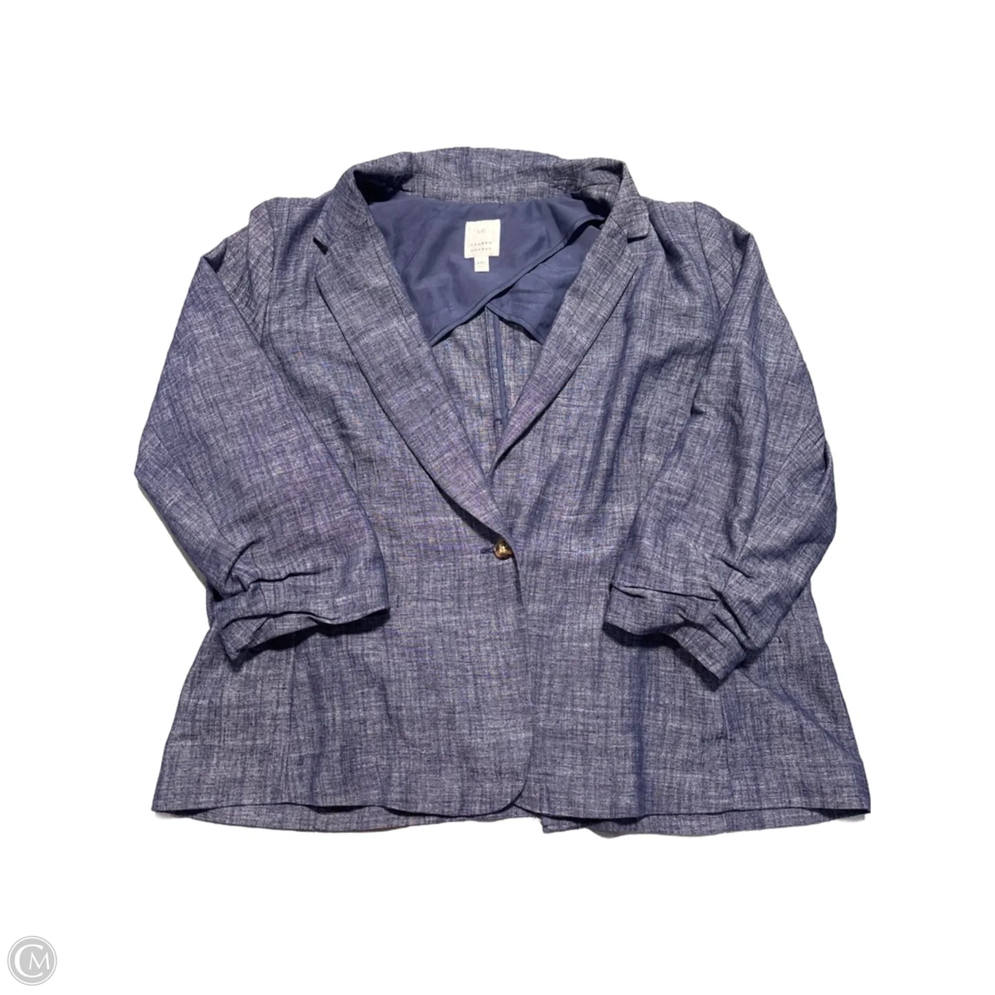 Blazer By Lc Lauren Conrad In Blue, Size: Xxl