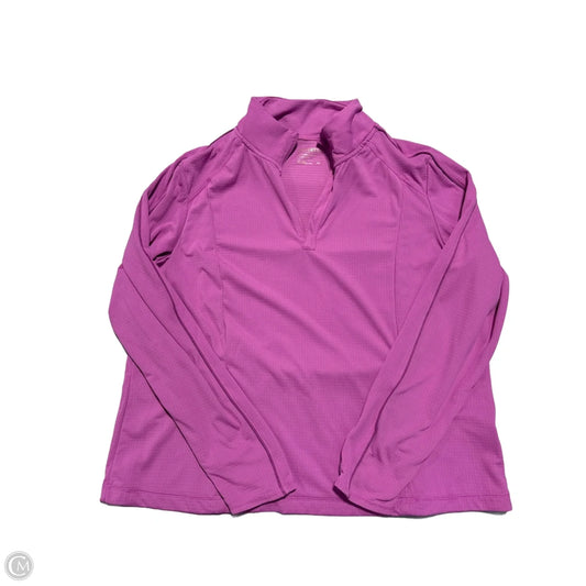 Athletic Top Long Sleeve Collar By Mondetta In Purple, Size: Xxl