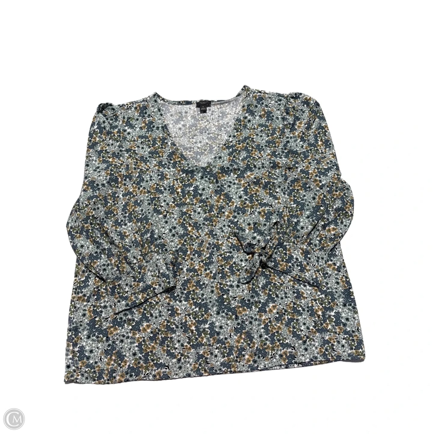 Blouse Long Sleeve By Ann Taylor In Floral Print, Size: Xl