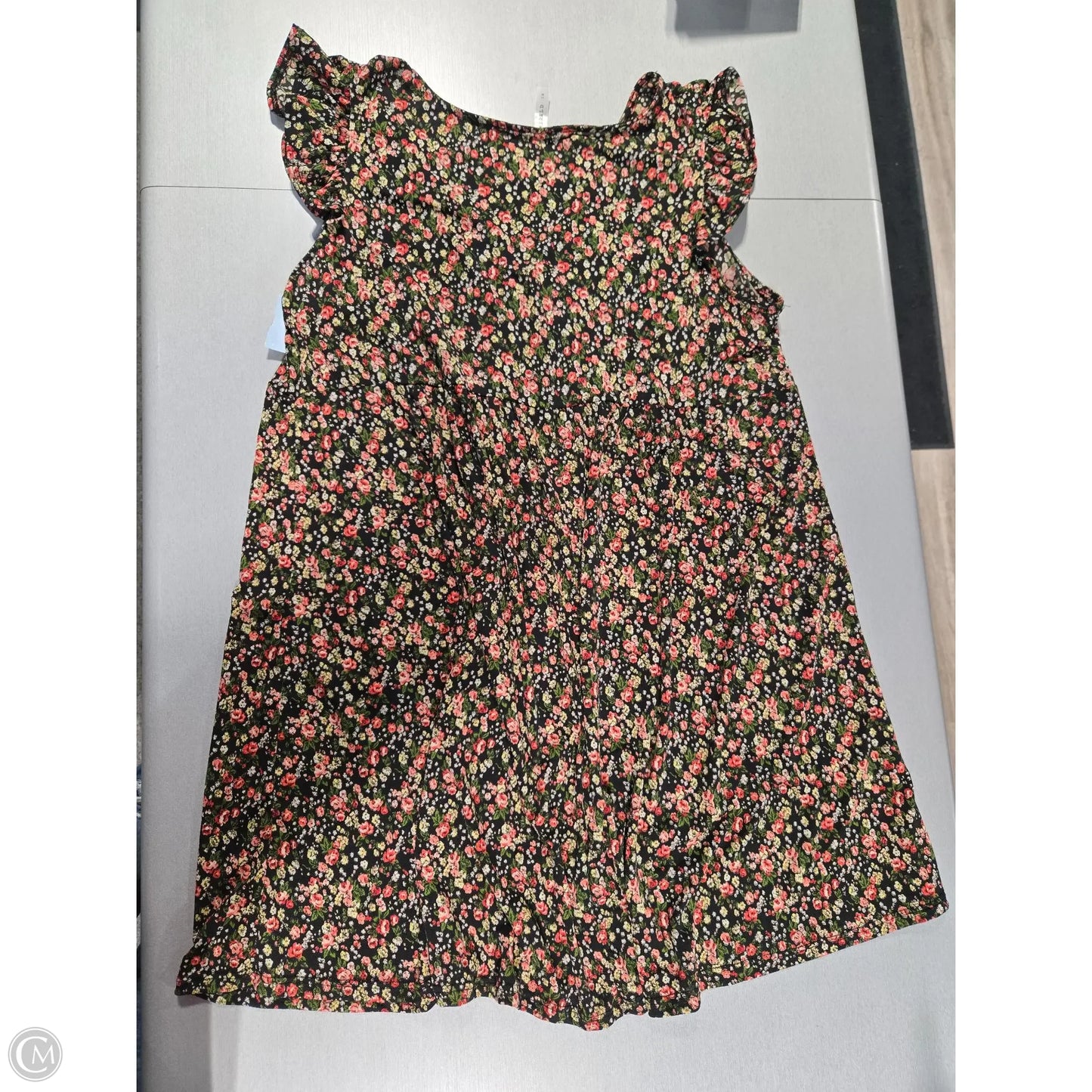 Dress Casual Short By Emerald In Floral Print, Size: 1x