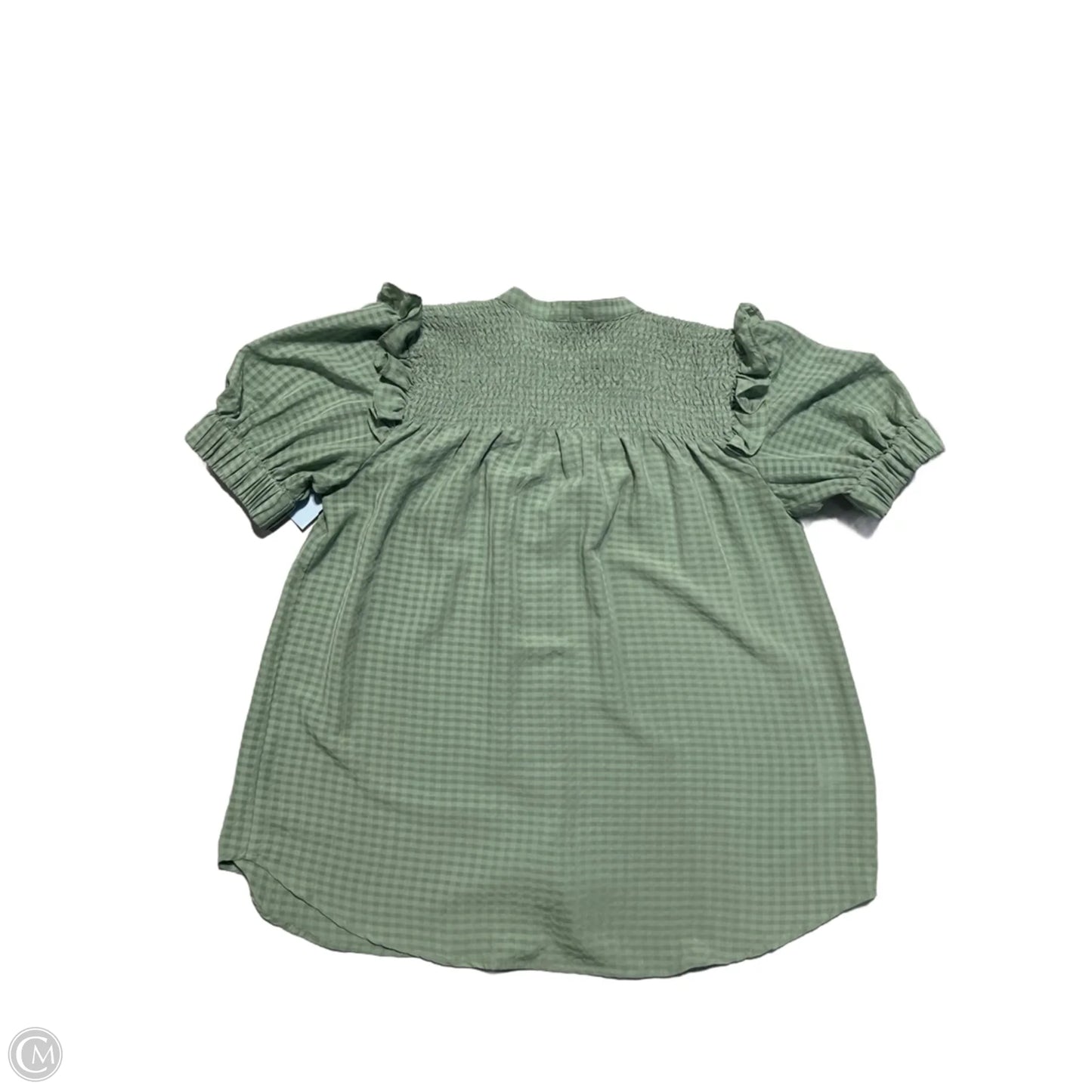 Top Short Sleeve By Ann Taylor In Green, Size: S