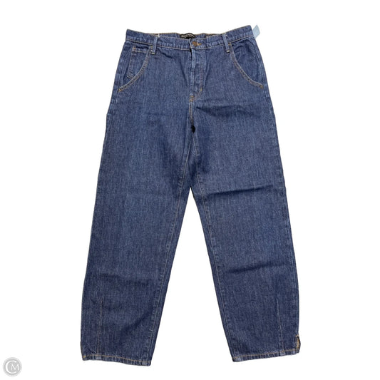 Jeans Straight By Banana Republic In Blue Denim, Size: 6