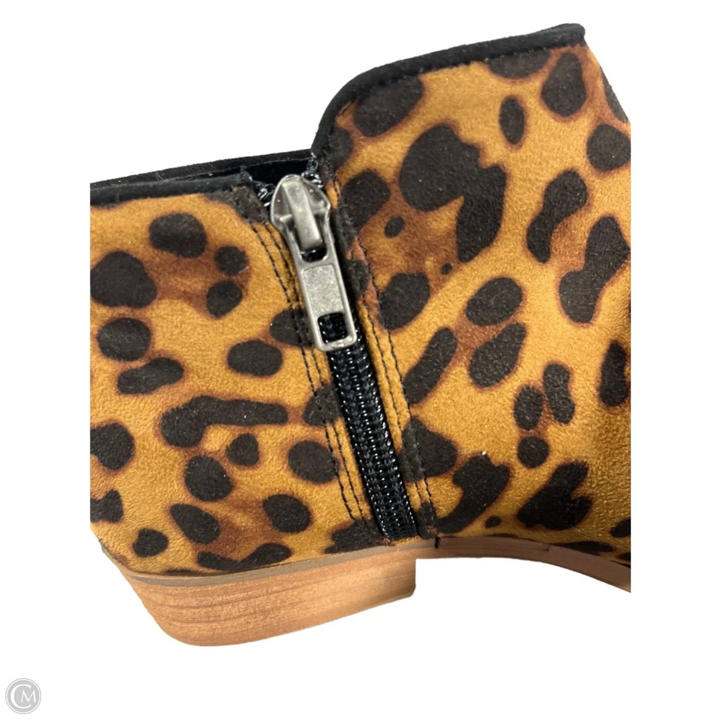 Boots Ankle Heels By Cmc In Animal Print, Size: 7