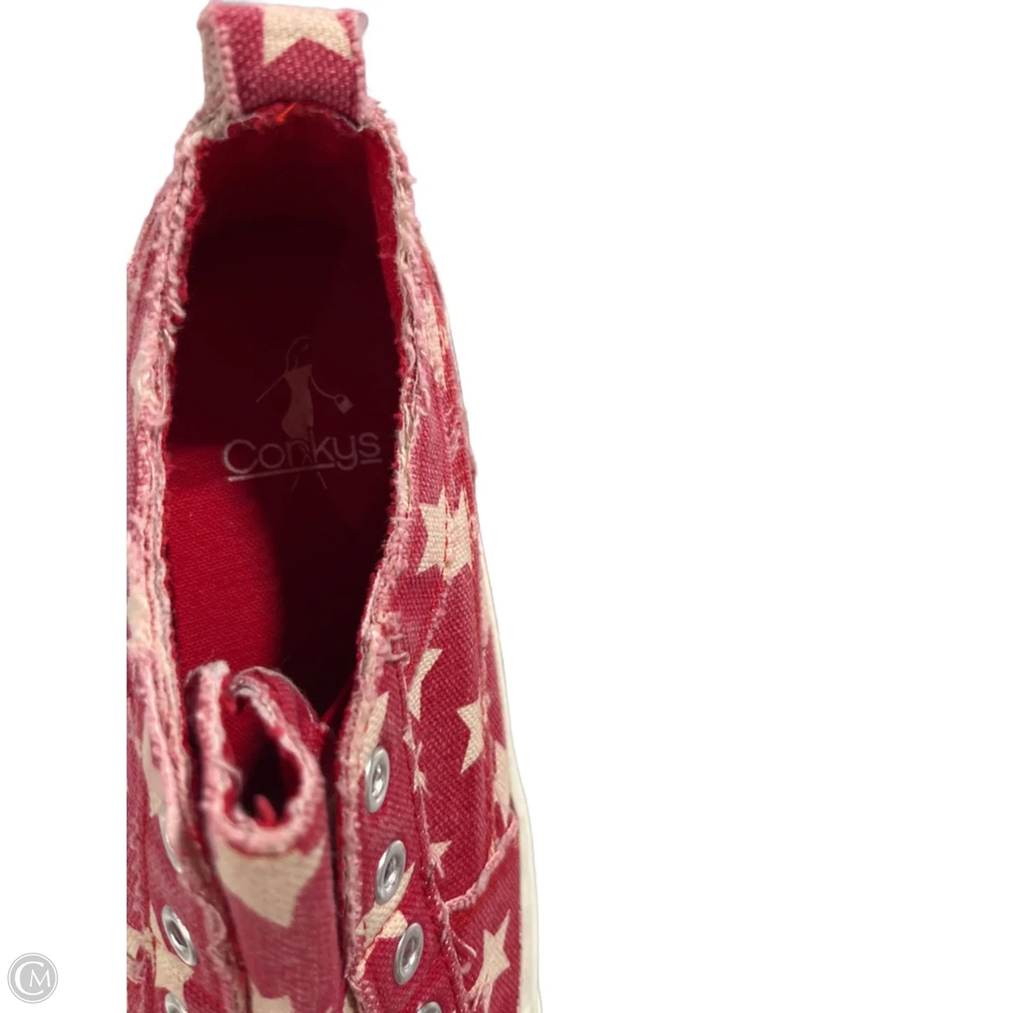 Shoes Flats By Corkys In Plaid Pattern, Size: 7