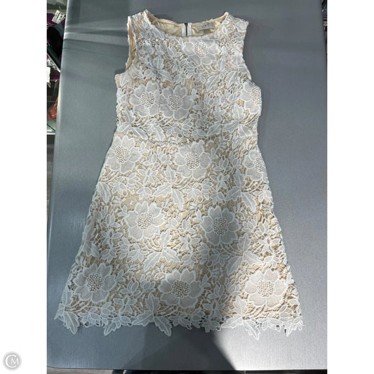 Dress Casual Short By Loft In Cream, Size: Mp
