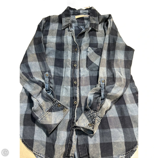 Top Long Sleeve By Cmc In Blue, Size: S